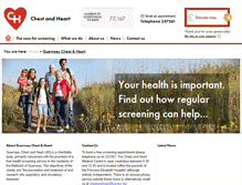 Tablet Screenshot of chestandheart.org.gg
